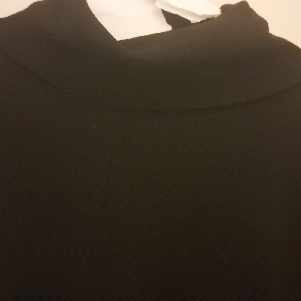 WOMENS 3X PLUS SIZE BLACK LONG SLEEVE TURTLE NECK SWEATER. VERY SOFT. BRAND NEW!